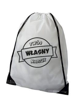 Worek poliestrowy z własnym nadrukiem